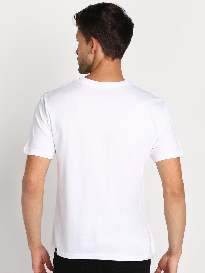 white v neck solid t-shirt - 18053716 - Standard Image - 2