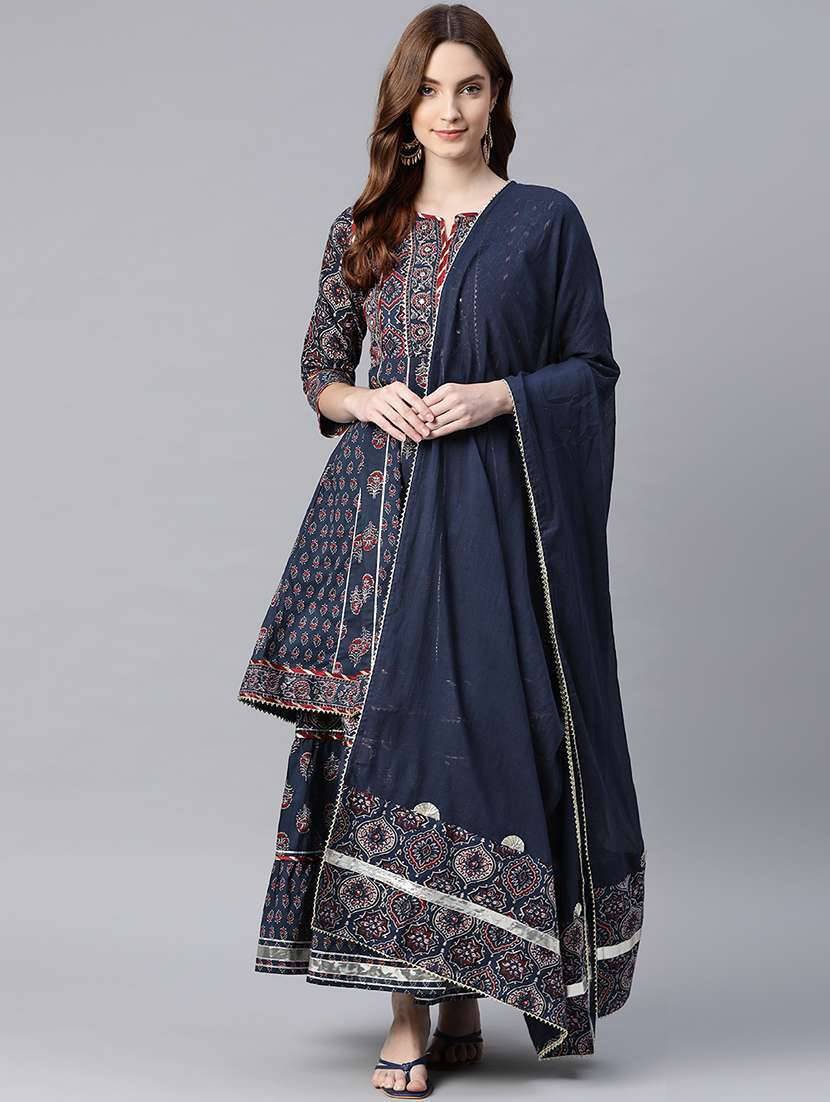 women kurta sharara set with dupatta
