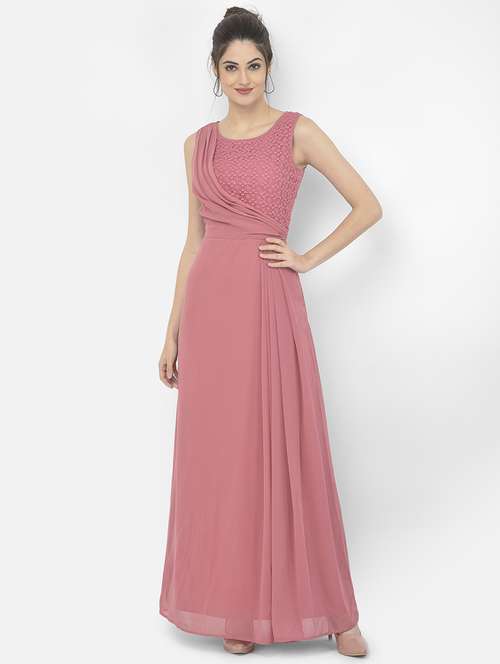 women's fit & flare solid dress - 18056439 - Standard Image - 0