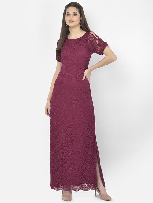 women's self design dress - 18056469 - Standard Image - 0