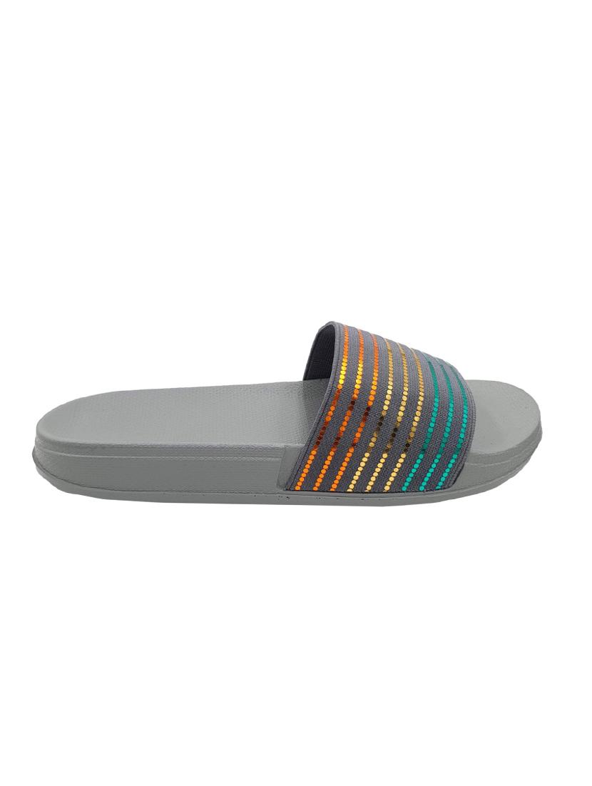 grey slip on flip flop - 18058309 - Standard Image - 2