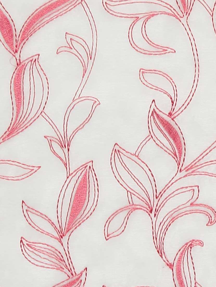 gm 7 feet floral grommet single sheer door curtain panel - 18058685 - Standard Image - 2