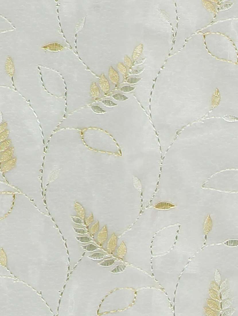 gm 7 feet floral grommet single sheer door curtain panel - 18058690 - Standard Image - 2