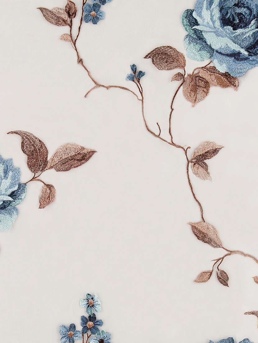 gm 7 feet floral grommet single sheer door curtain panel - 18058713 -  Standard Image - 2