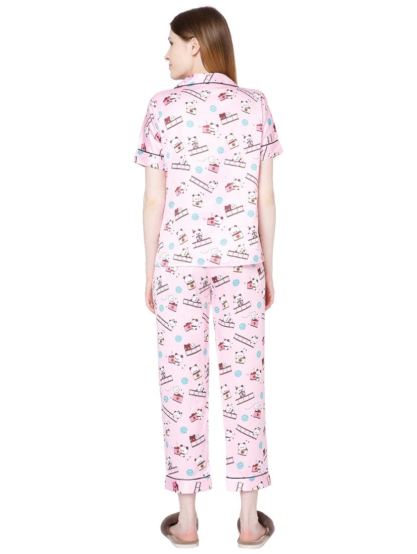 printed nightwear pyjama set - 18059964 - Standard Image - 2