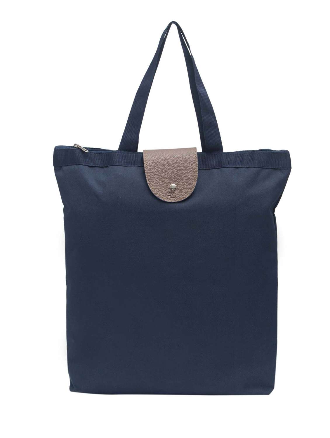beige polyester regular shopping bag