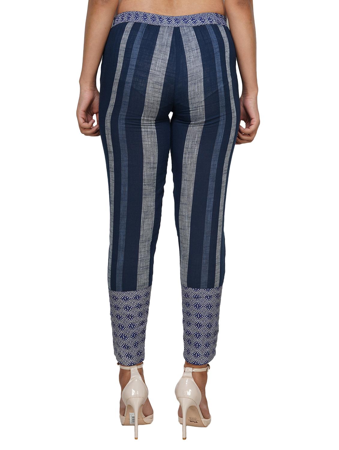 navy blue cotton trousers - 18061759 - Standard Image - 2