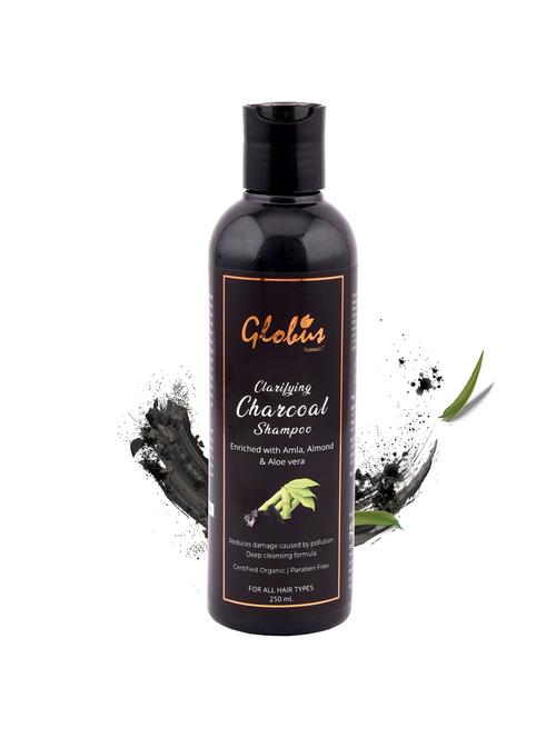 globus naturals clarifying charcoal shampoo 250 ml - 18061845 - Standard Image - 0