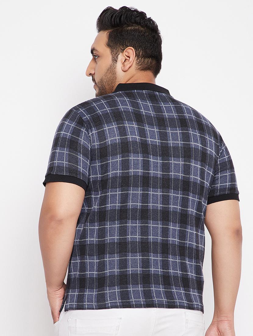 black checkered polo-t-shirt - 18065545 - Standard Image - 2
