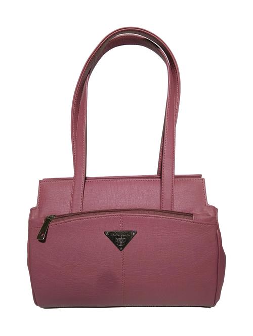 purple leatherette (pu) handbag - 18067023 - Standard Image - 0