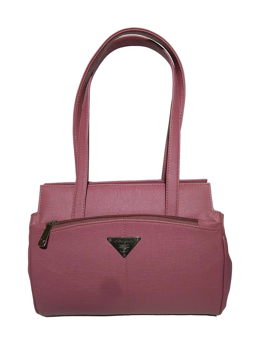 purple leatherette (pu) handbag - 18067023 - Zoom Image - 0