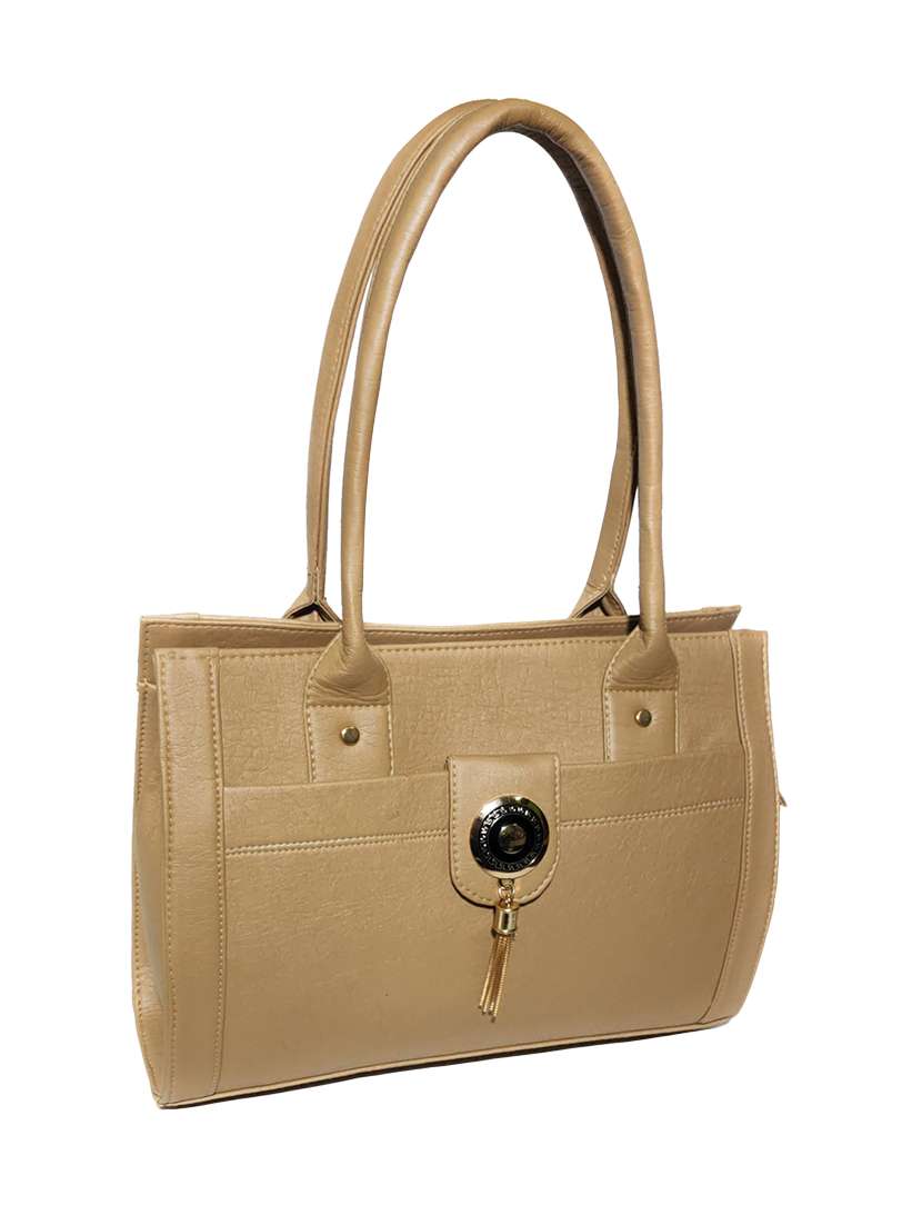 green leatherette (pu) handbag