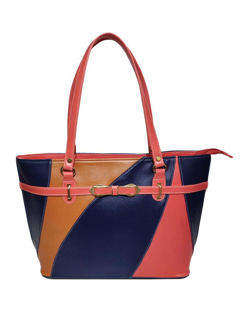 blue leatherette (pu) handbag - 18067040 -  Zoom Image - 0