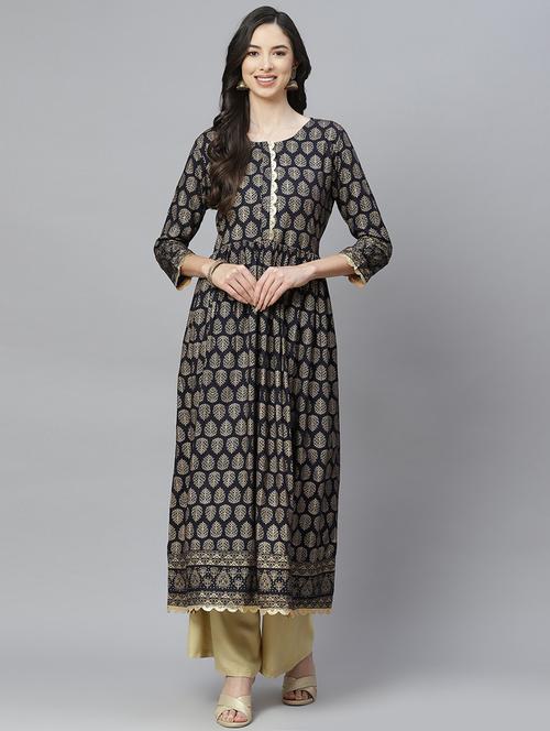women's straight kurta - 18067453 - Standard Image - 0
