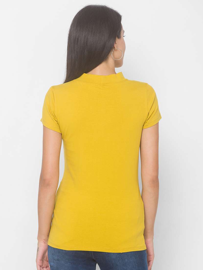 women's plain turtle neck t-shirt - 18068210 -  Standard Image - 2