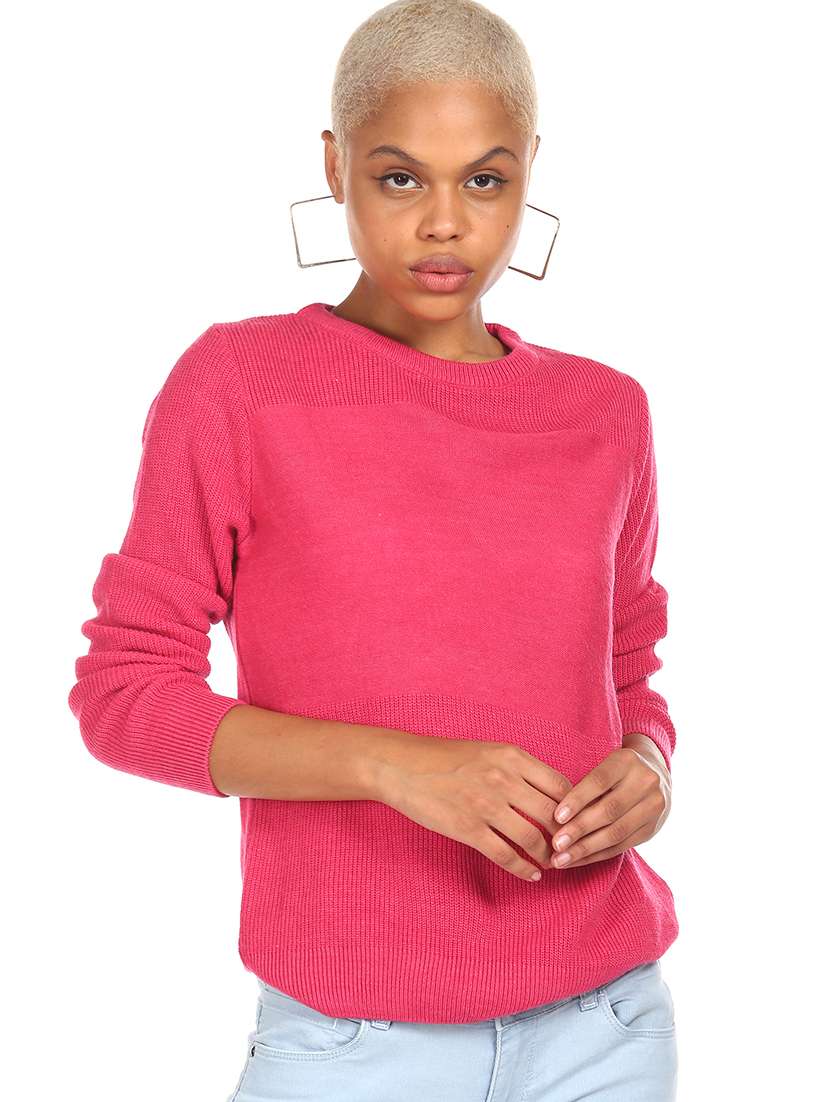 pink acrylic cardigan