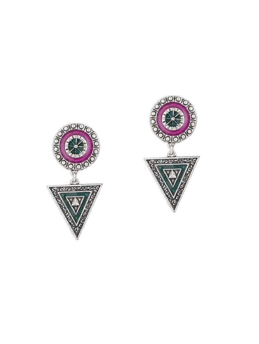 silver metal studs earring - 18072002 - Zoom Image - 0