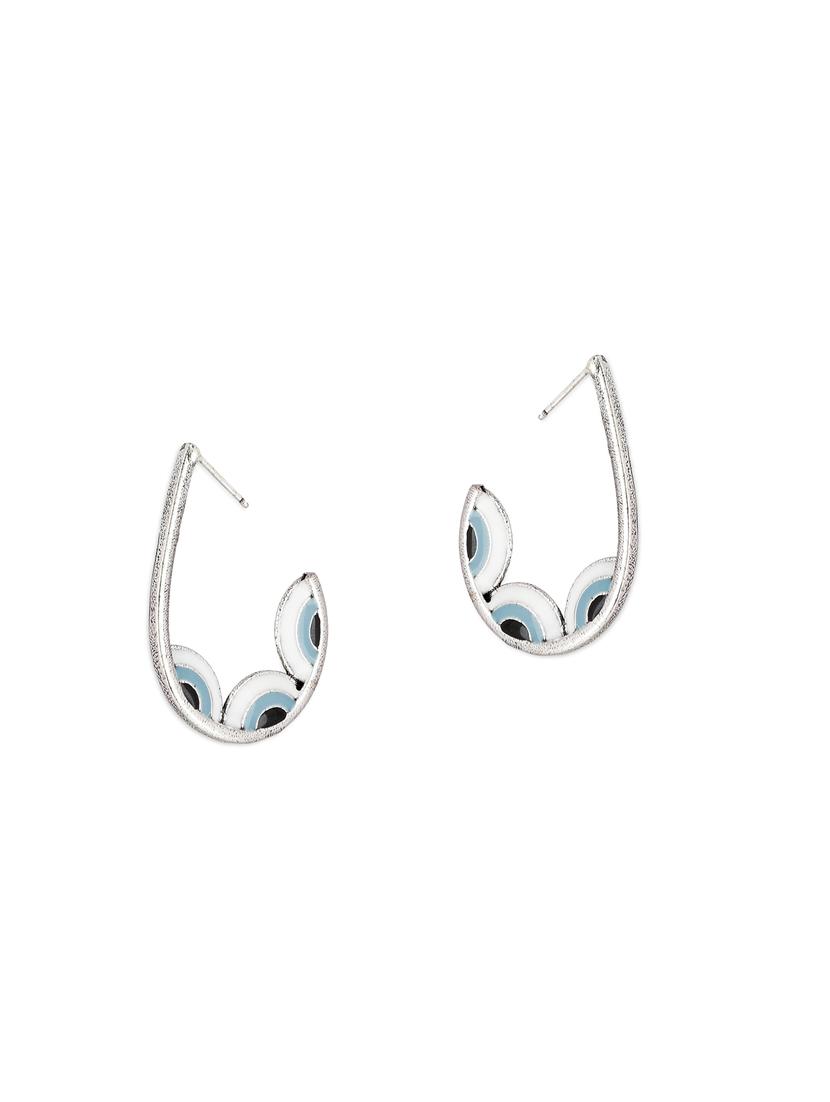 silver plated drop earring - 18072005 - Zoom Image - 0