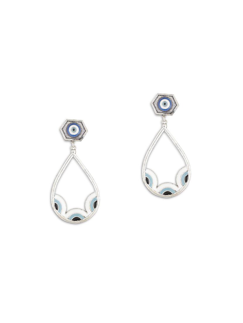 silver metal earring - 18072006 -  Zoom Image - 0