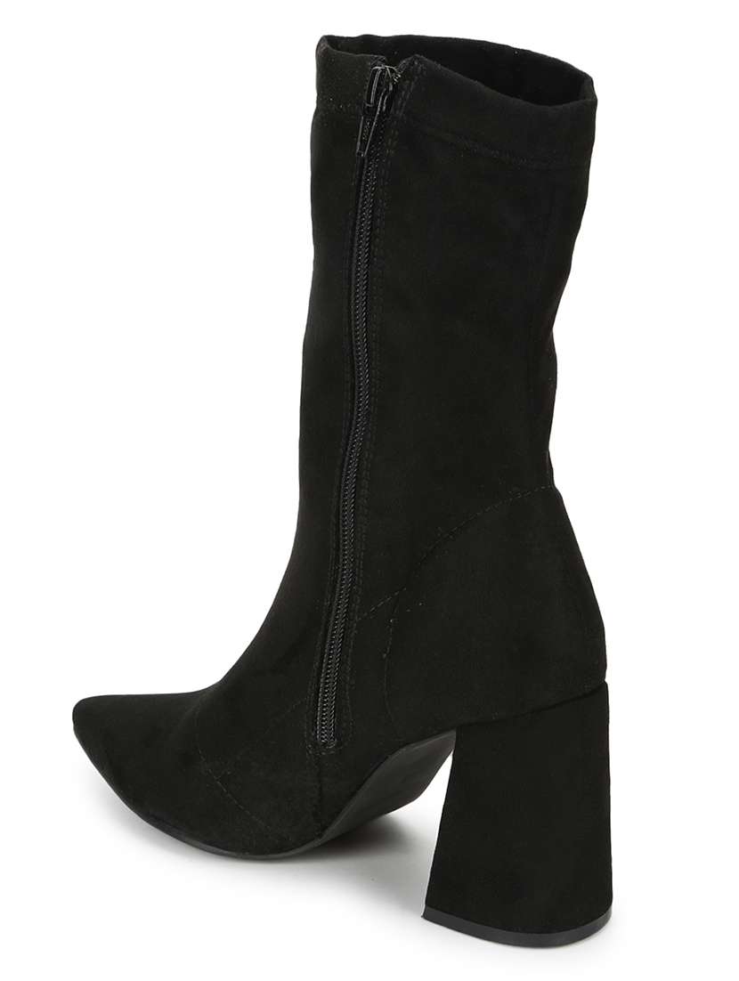 black suede calf  boots - 18076003 -  Standard Image - 2