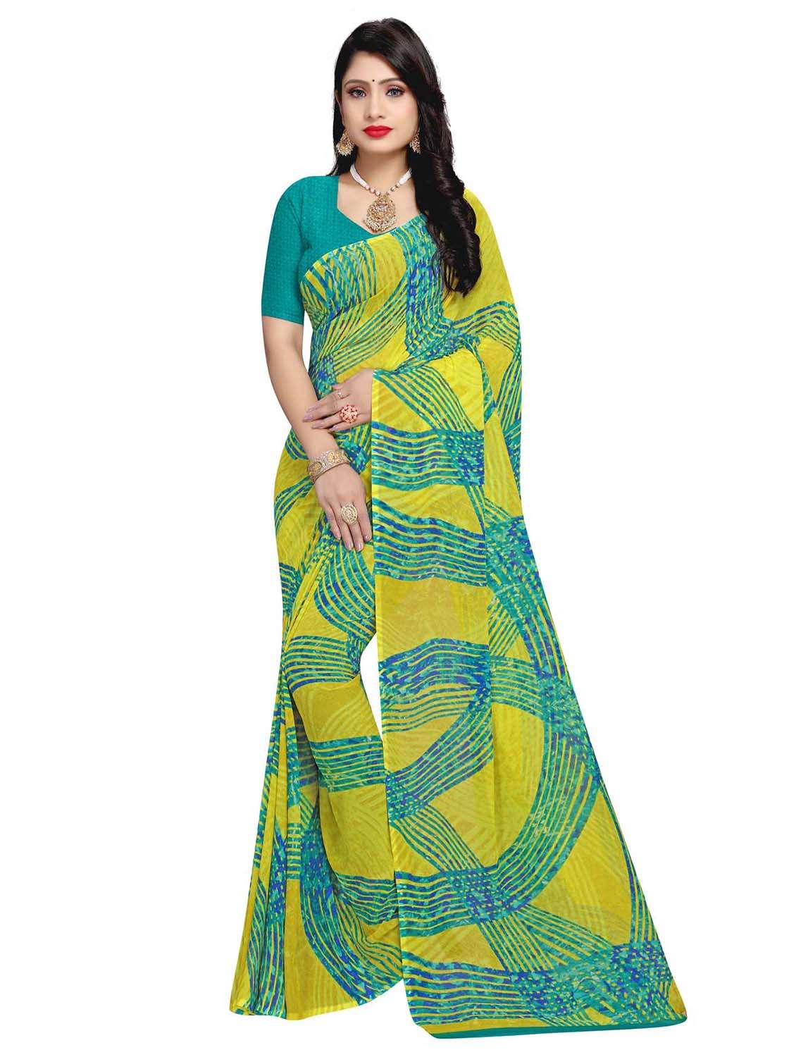 leheriya printed saree  with blouse