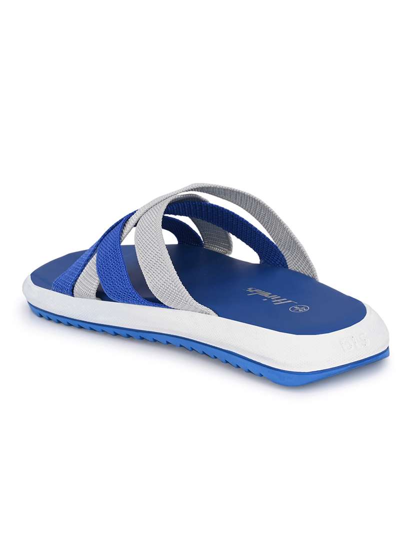 blue fabric slip on slippers - 18076180 -  Standard Image - 2