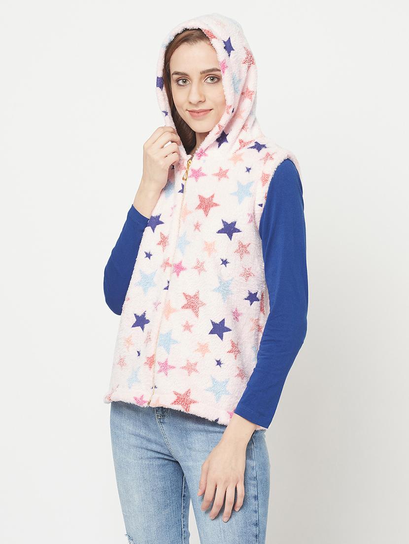 hooded neck printed sweatshirt - 18076865 - Standard Image - 2