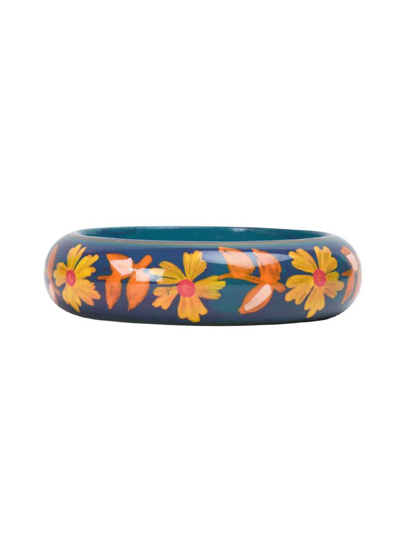 multi colored wood bangle