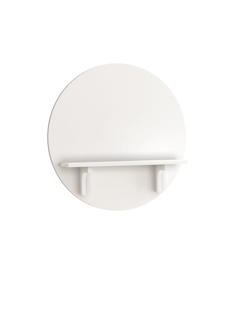 home sparkle round mdf wall shelf (white) - 18078257 - Standard Image - 2