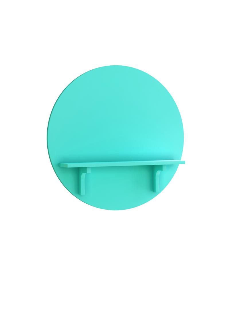 home sparkle round mdf wall shelf (blue) - 18078260 - Standard Image - 2