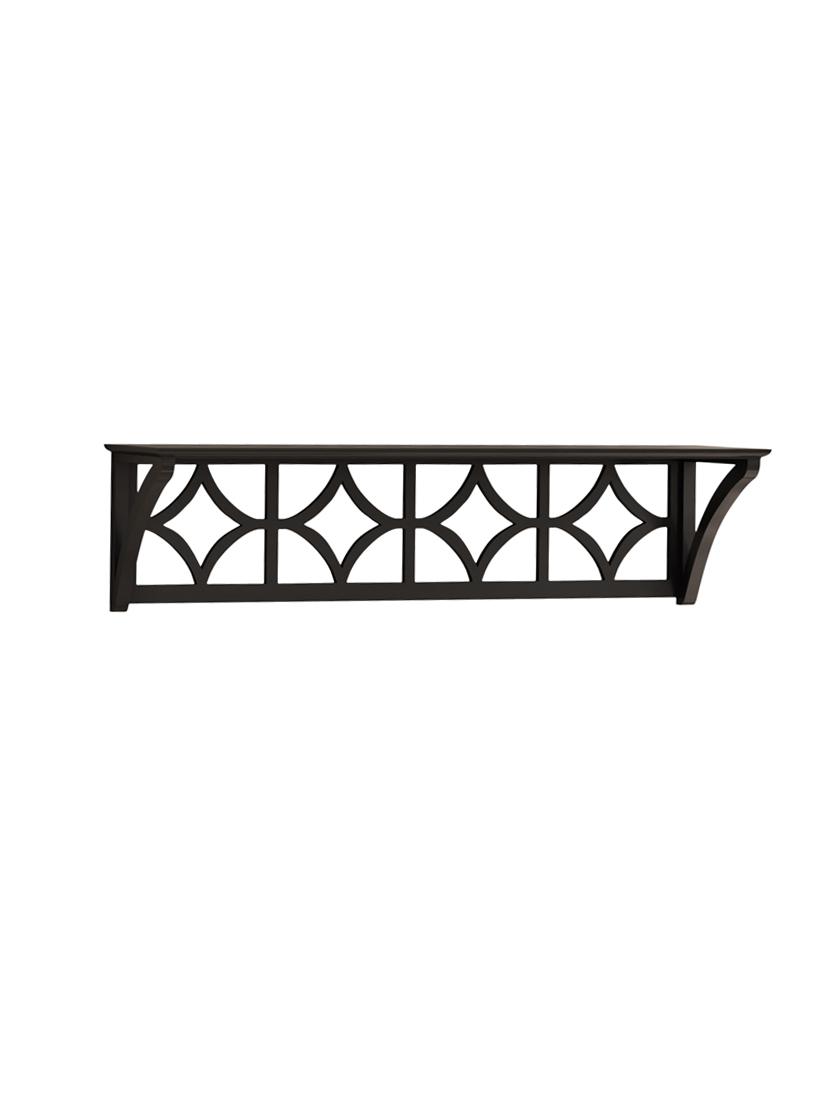 home sparkle diamond floating mdf wall shelf (black) - 18078262 - Standard Image - 2