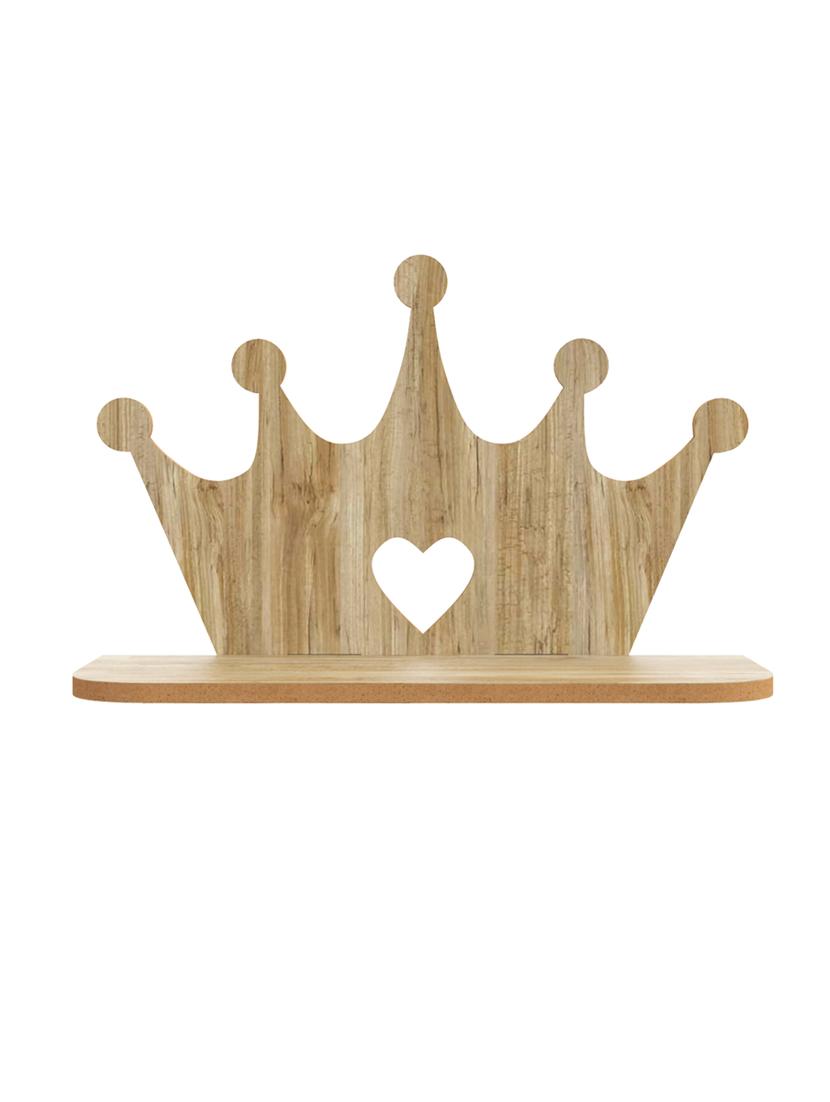 home sparkle crown wall shelf mdf wall shelf rack wall mounted floating shelves (dark brown) - 18078304 - Standard Image - 2