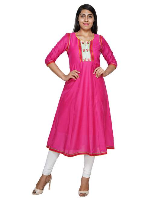 women's flared kurta - 18079403 - Standard Image - 0