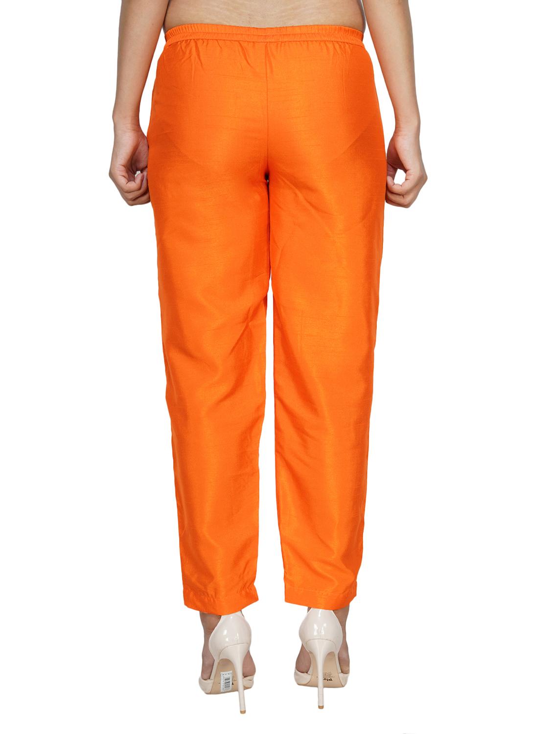 orange polyester trousers - 18079489 - Standard Image - 2