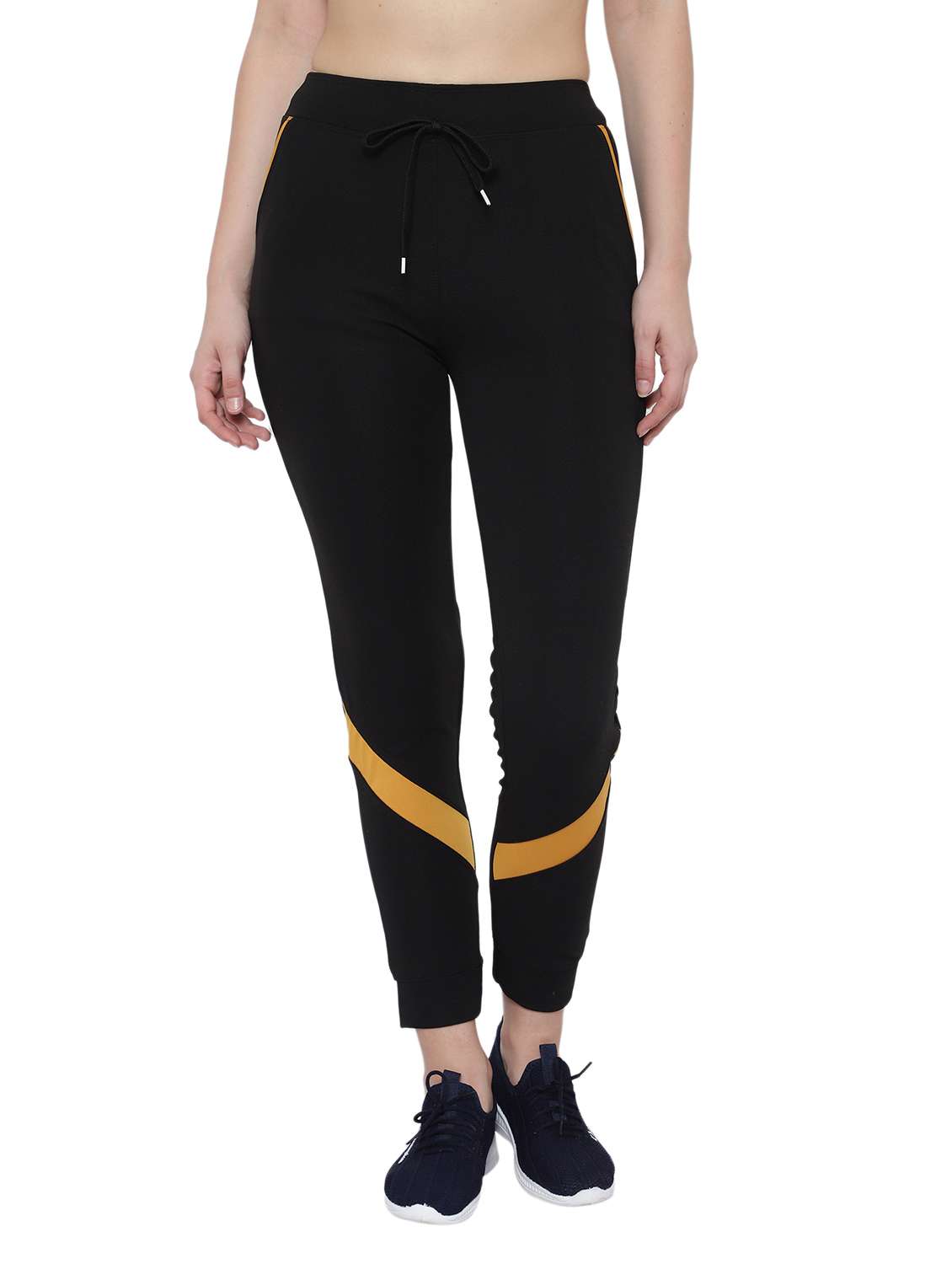 drawstring waist solid track pant