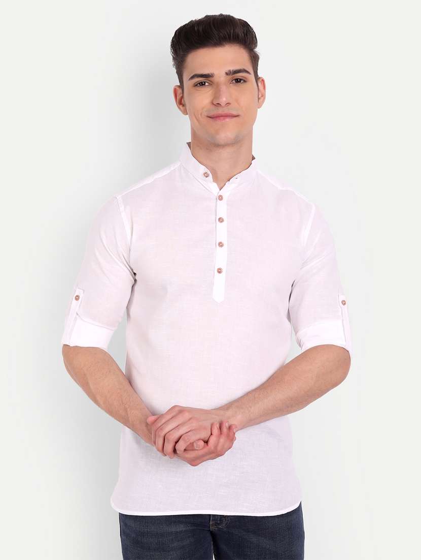 mens solid casual shirt