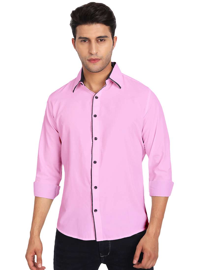 mens solid casual shirt