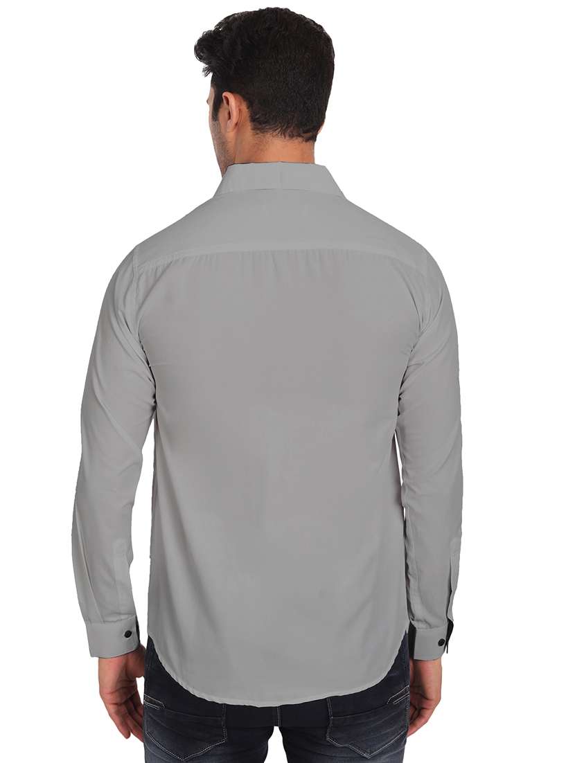 Mens Solid Casual Shirt - 18079860 -  Standard Image - 2