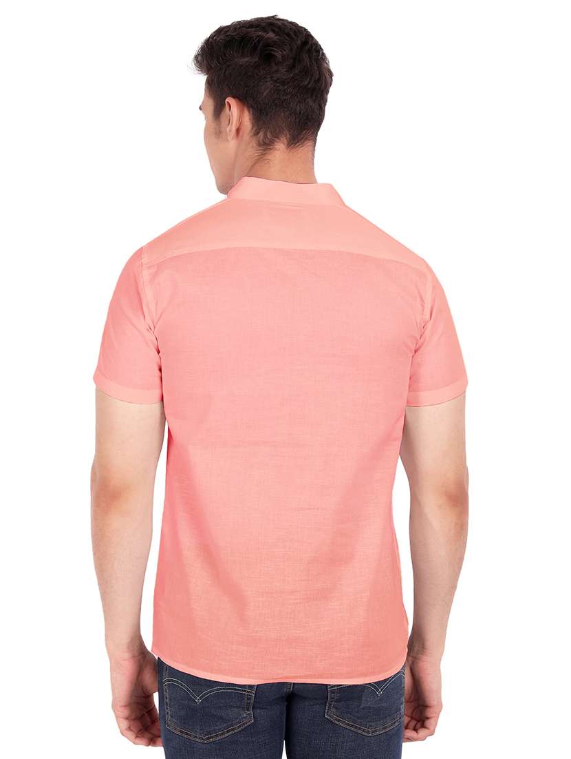 peach solid short kurta  - 18079867 -  Standard Image - 2
