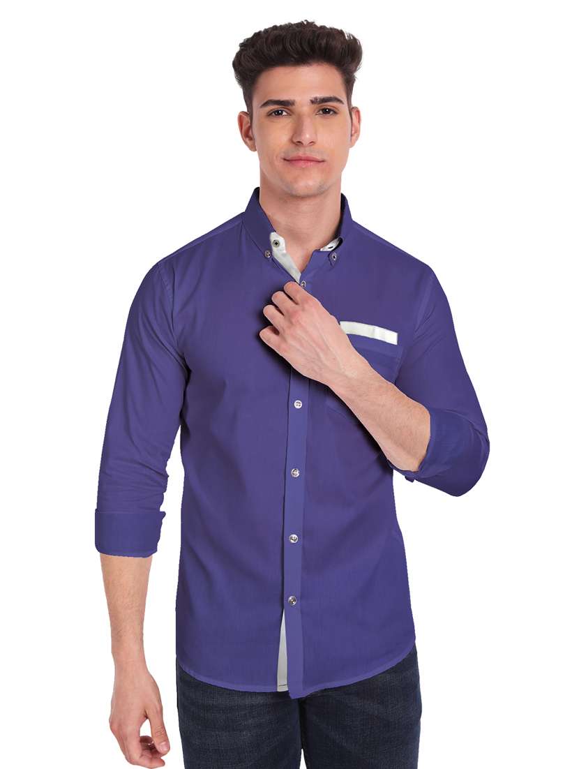 mens solid casual shirt
