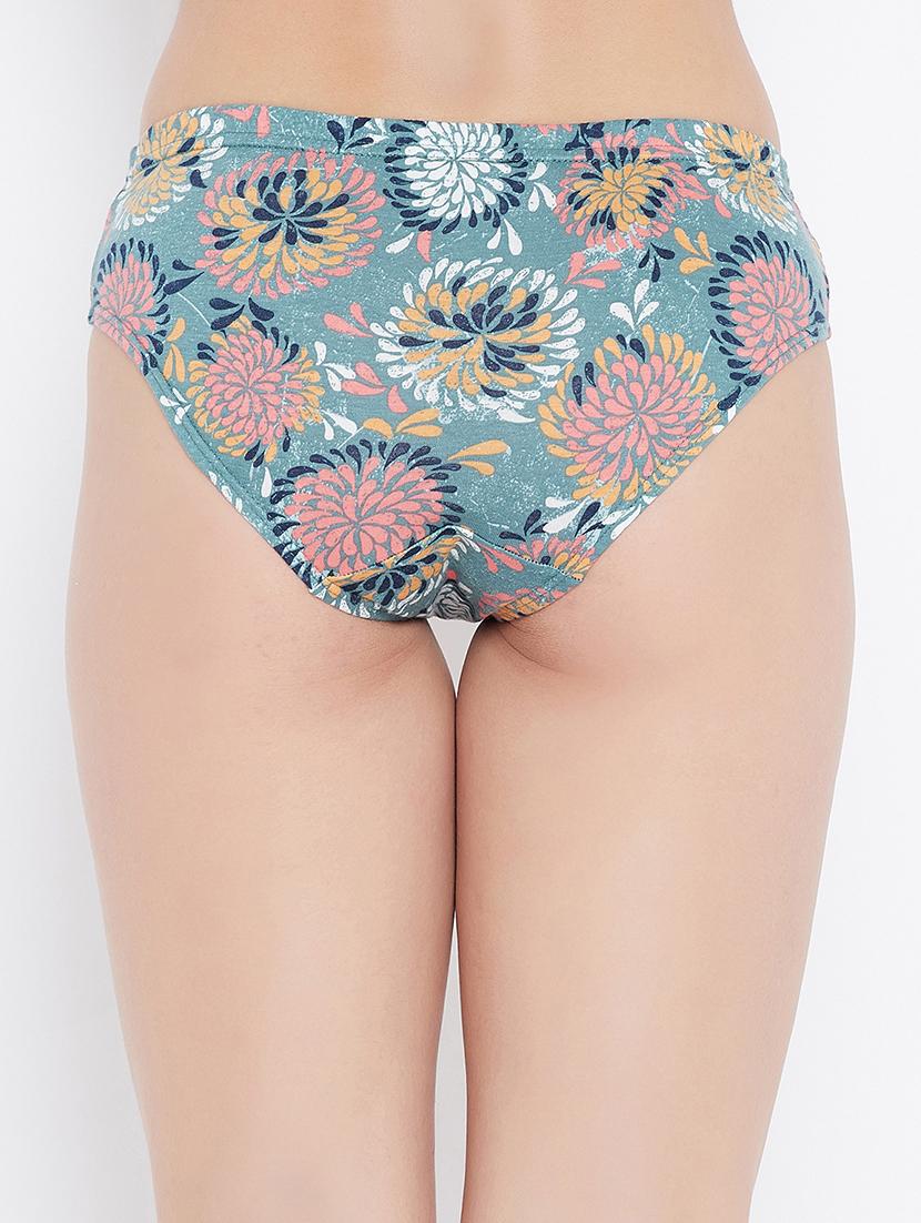 green printed hipster panty - 18080274 - Standard Image - 2