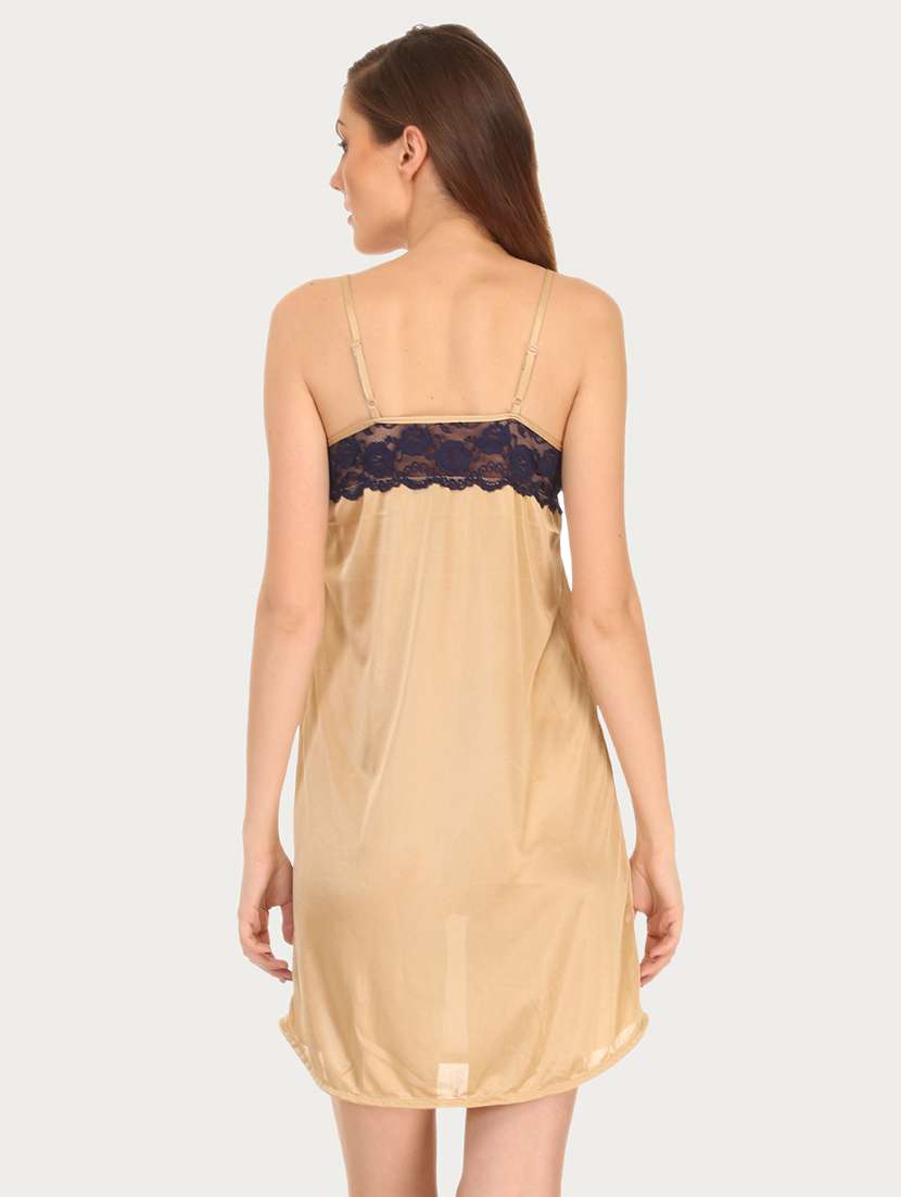 beige solid sleepwear robe set - 18080757 - Standard Image - 2