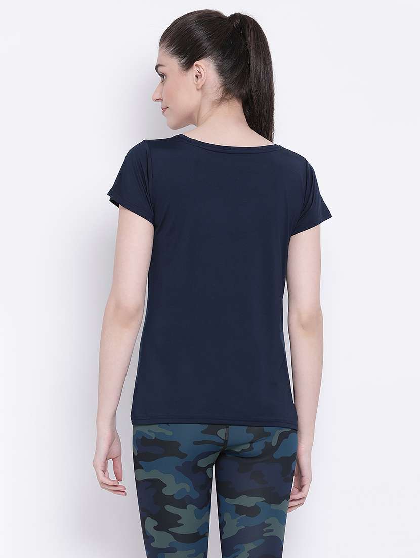 women's plain round neck t-shirt - 18080761 -  Standard Image - 2