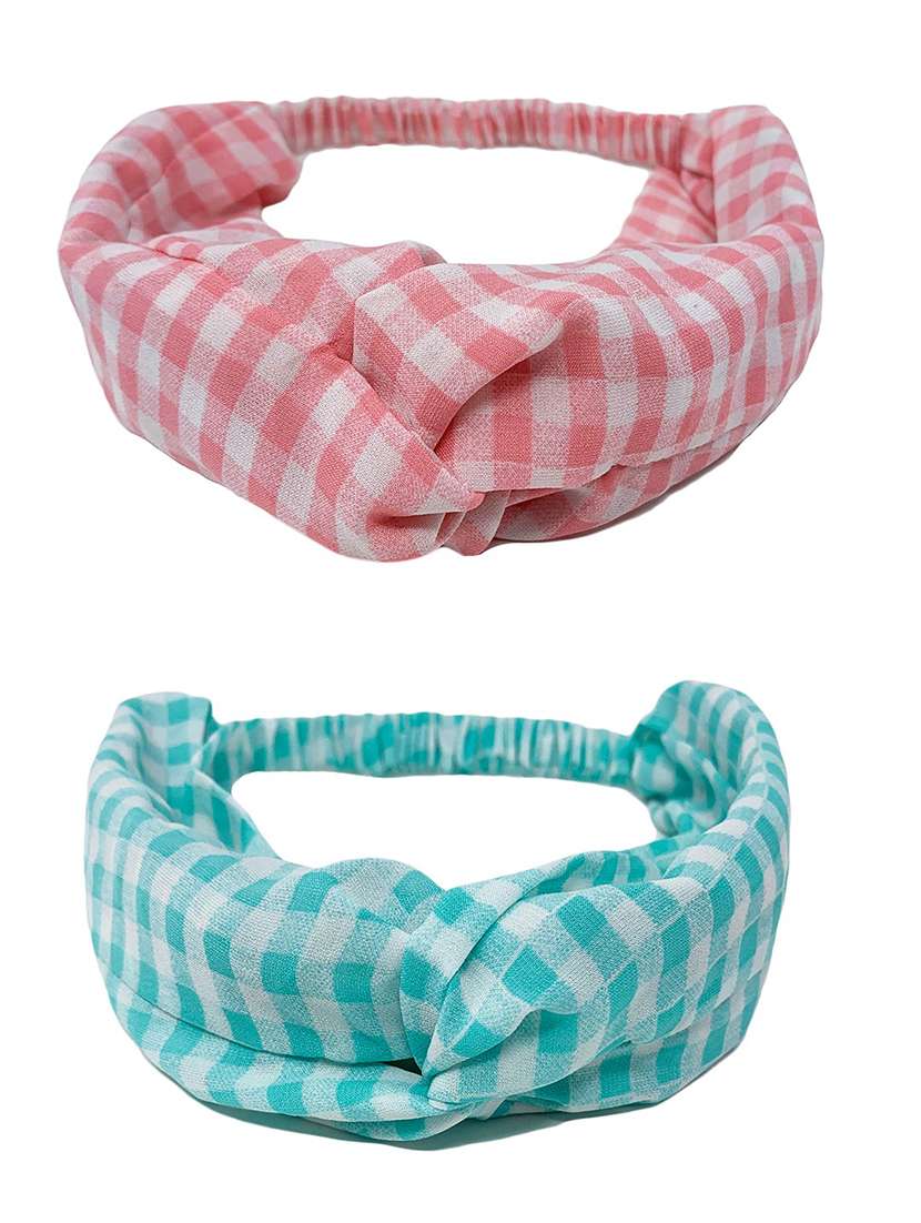 mint & oak check-mate hairbands for women - pack of 2