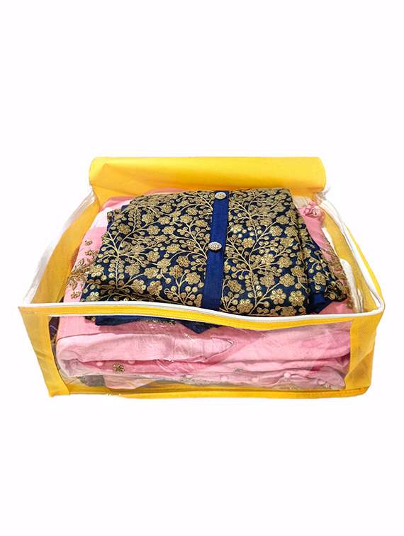 yellow satin utility bag - 18081470 - Standard Image - 2