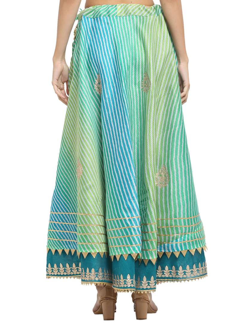 multi colored cotton flared skirt - 18083498 -  Standard Image - 2