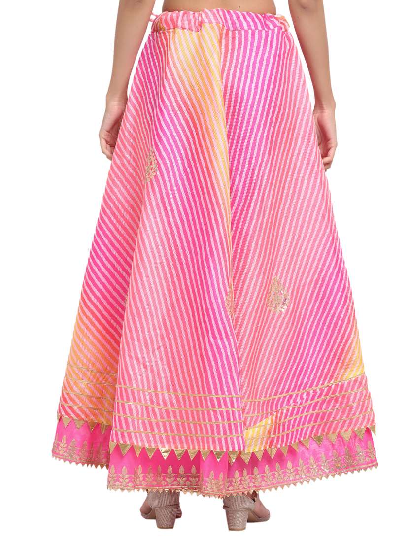 multi colored cotton flared skirts - 18083500 -  Standard Image - 2