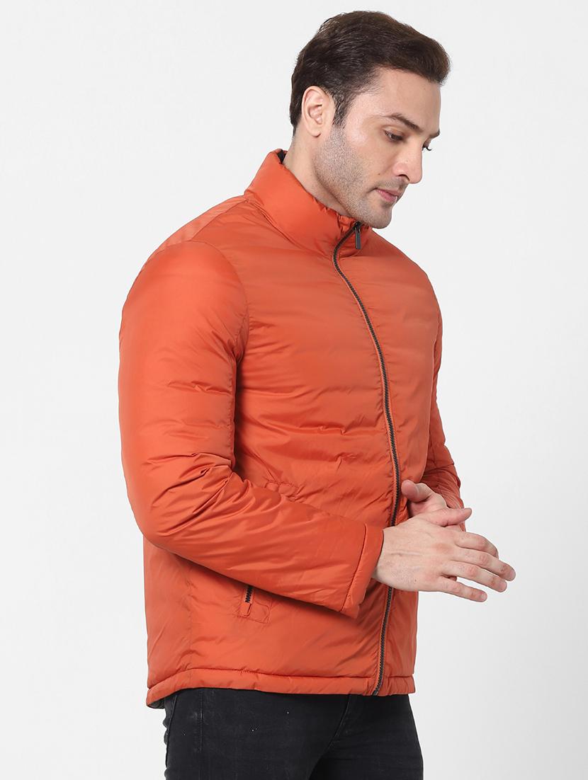 orange solid bomber jacket - 18083811 - Standard Image - 2