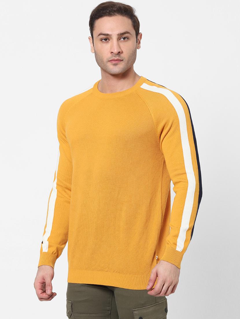 yellow side taped pullover - 18083840 - Standard Image - 2