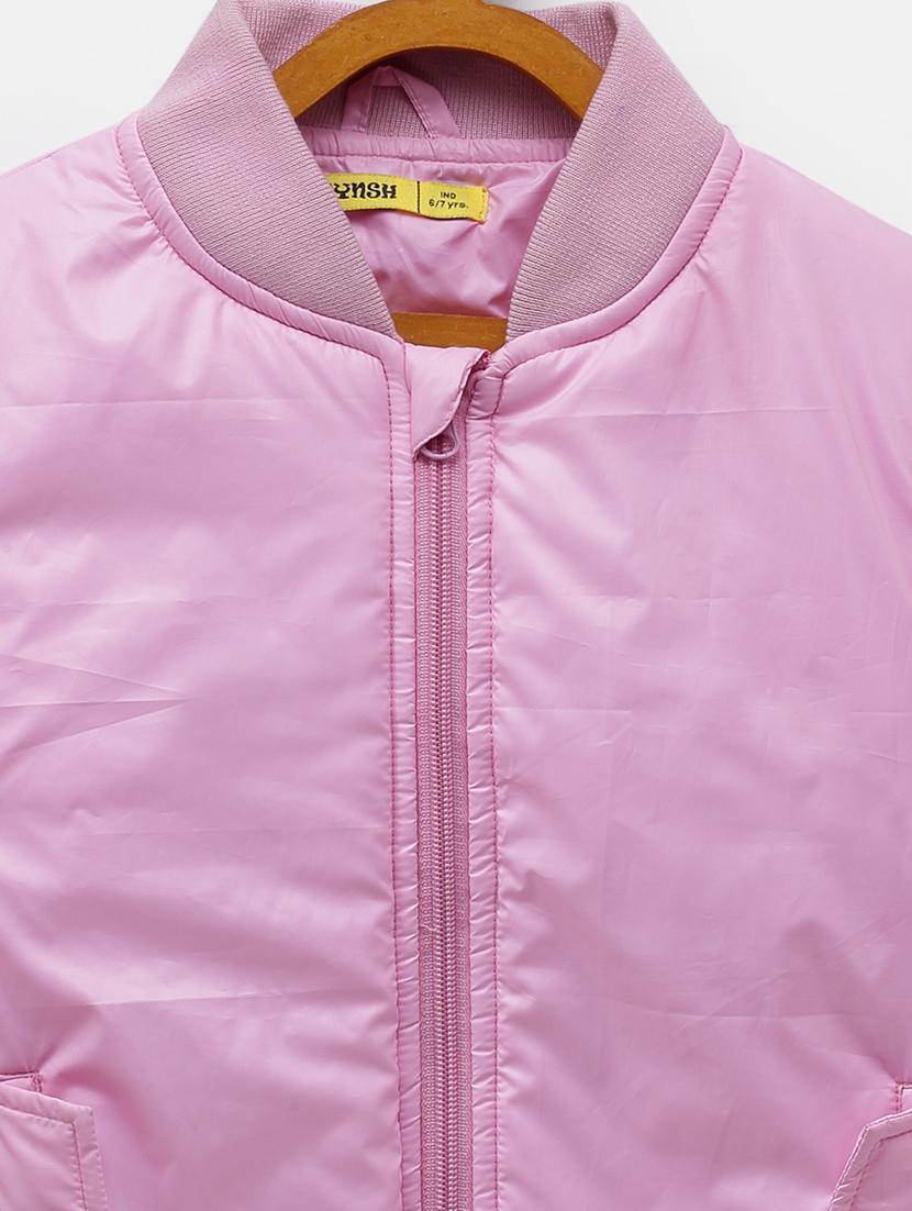 pink solid jacket - 18089271 - Standard Image - 2